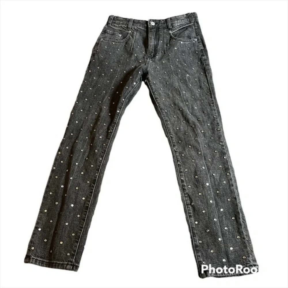 Anthropologie Pilcro and the Letterpress bedazzled high waisted skinny jeans